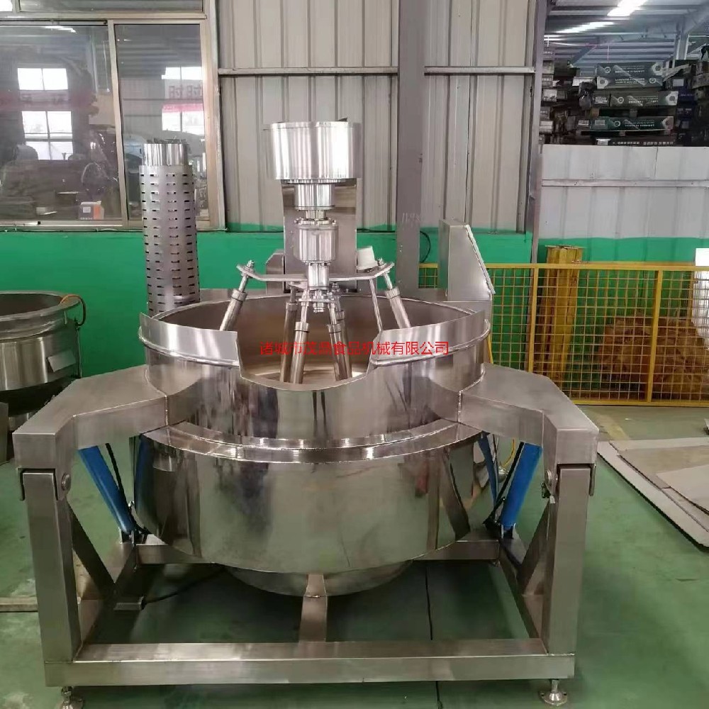 廠家供應全自動行星攪拌炒鍋商用炒菜機炒菜鍋醬料餡料電加熱自動攪拌熬制鍋